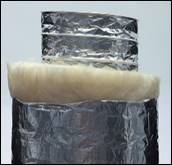 Flexible insulated air duct  ISO 250-152 L-5 m
