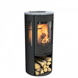 Stove C556:3 Style, black with soapstone upper part ( 998010,  803351)