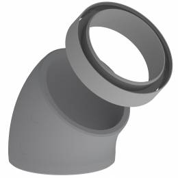 EPS torupõlv D125mm 45° muhviga