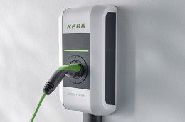 KEBA P30 Green Edition charging station with 6 m cable (up to 22kW)