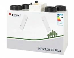 Rekuperaator TITON HRV1.35 Q Plus BC Eco parempoolne, 237m3/h@100Pa
