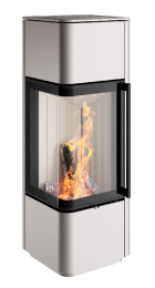 Steel stove Spartherm CUBO S RLU, pearl color