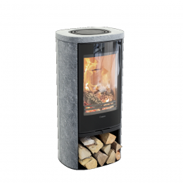 Stove CONTURA 820TG Style black color with soapstone finish, tinted glass (998499, 203117)