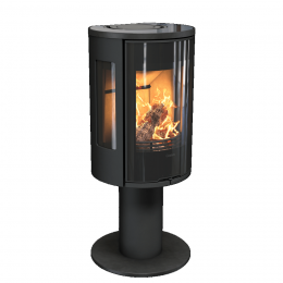 Steel Contura Stove C586:2 STYLE G, stove body blacks with glass upper part (298086,298097,803325)