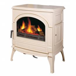 Stove Seguin TOPAZE, ivory, with the supply of air coming from outside