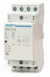 Kahepoolne relee (kontaktor) NCH8-25 4NO 220/230V küttekeha-soojendi juhtimiseks